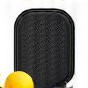 A detailed pickleball paddle and ball, representing equipment discussion